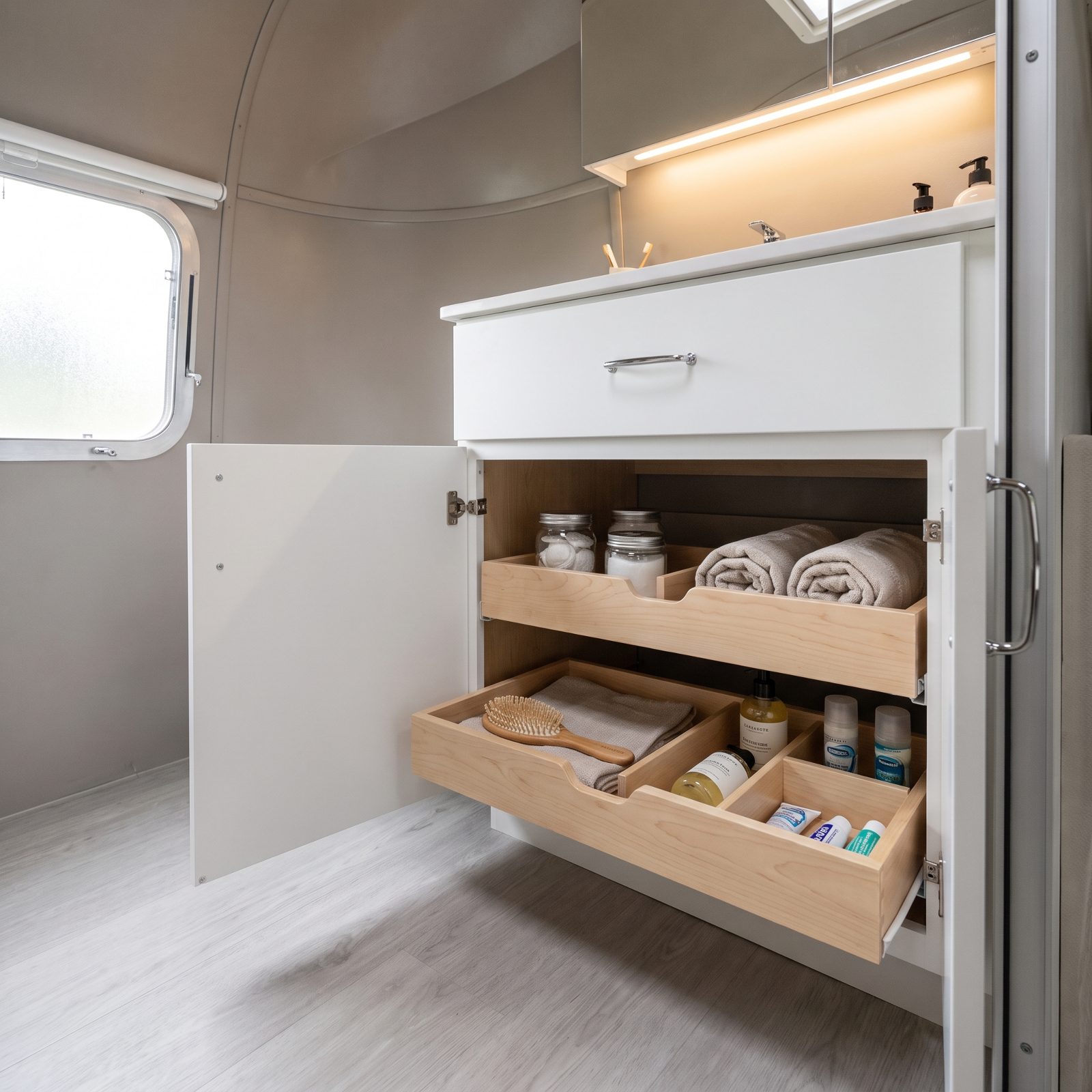 Trade Freestanding Bins for Fitted Storage Behind Cabinet Fronts