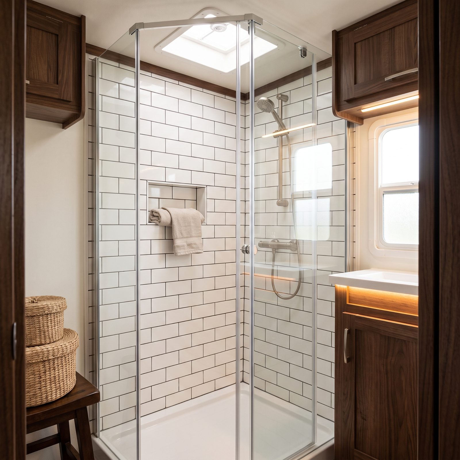 Trade the Opaque Shower Surround for Clear Frameless Panels