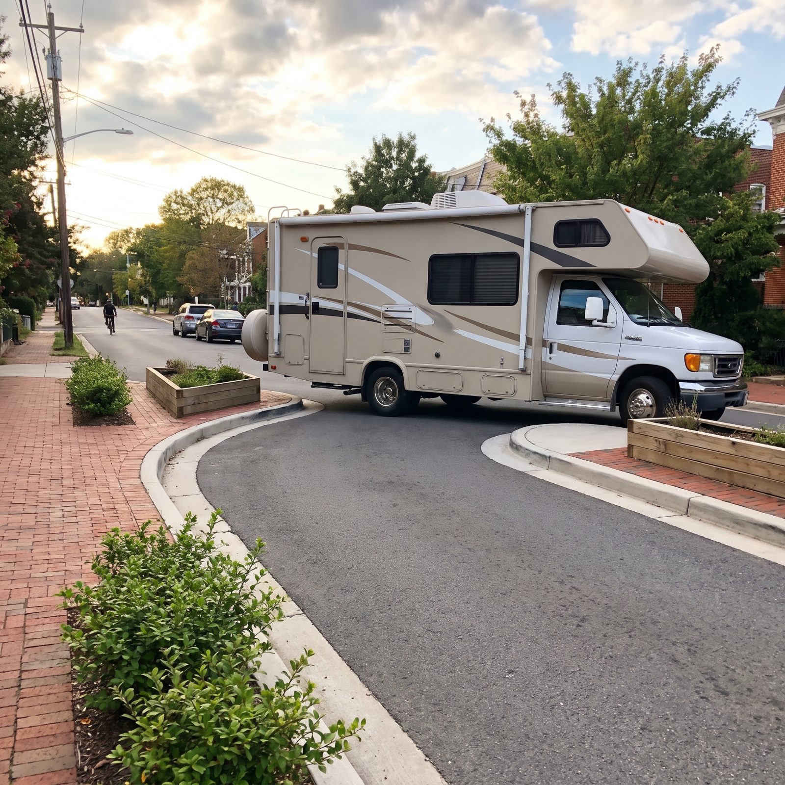 Traffic-Calming Chicanes Built for Sedans, Not Rigs