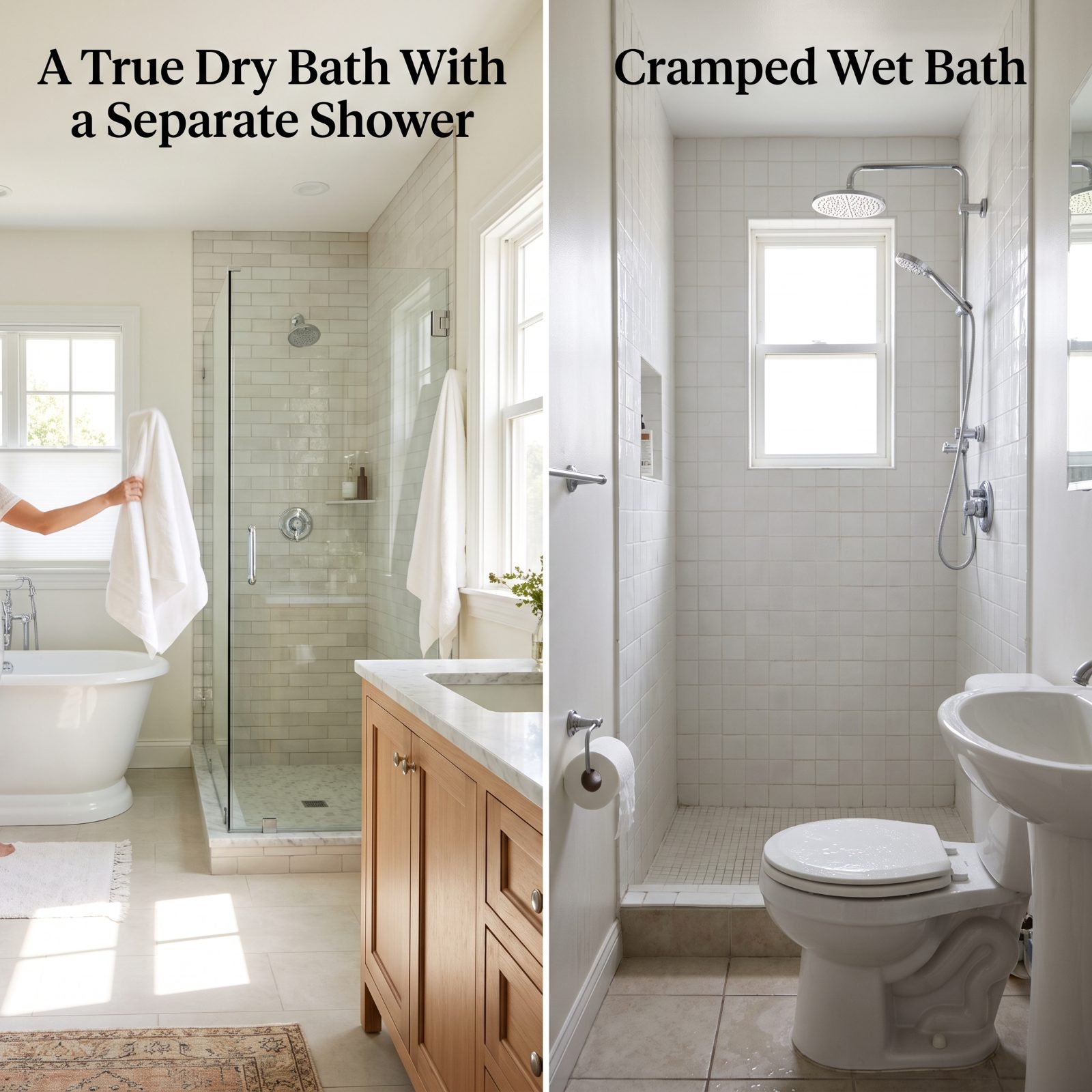 A True Dry Bath With a Separate Shower