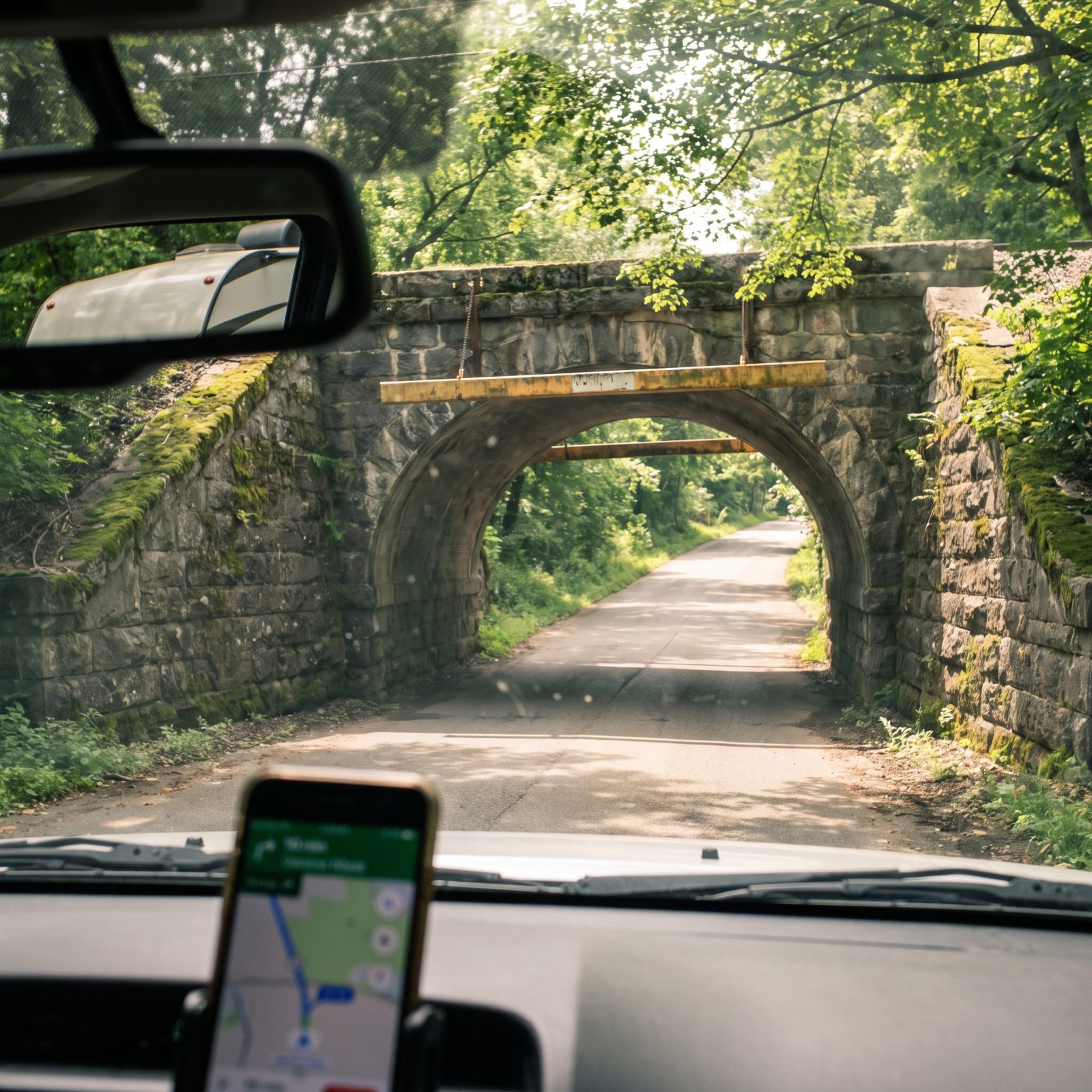 Trusting Car Navigation Without Checking RV Height Restrictions