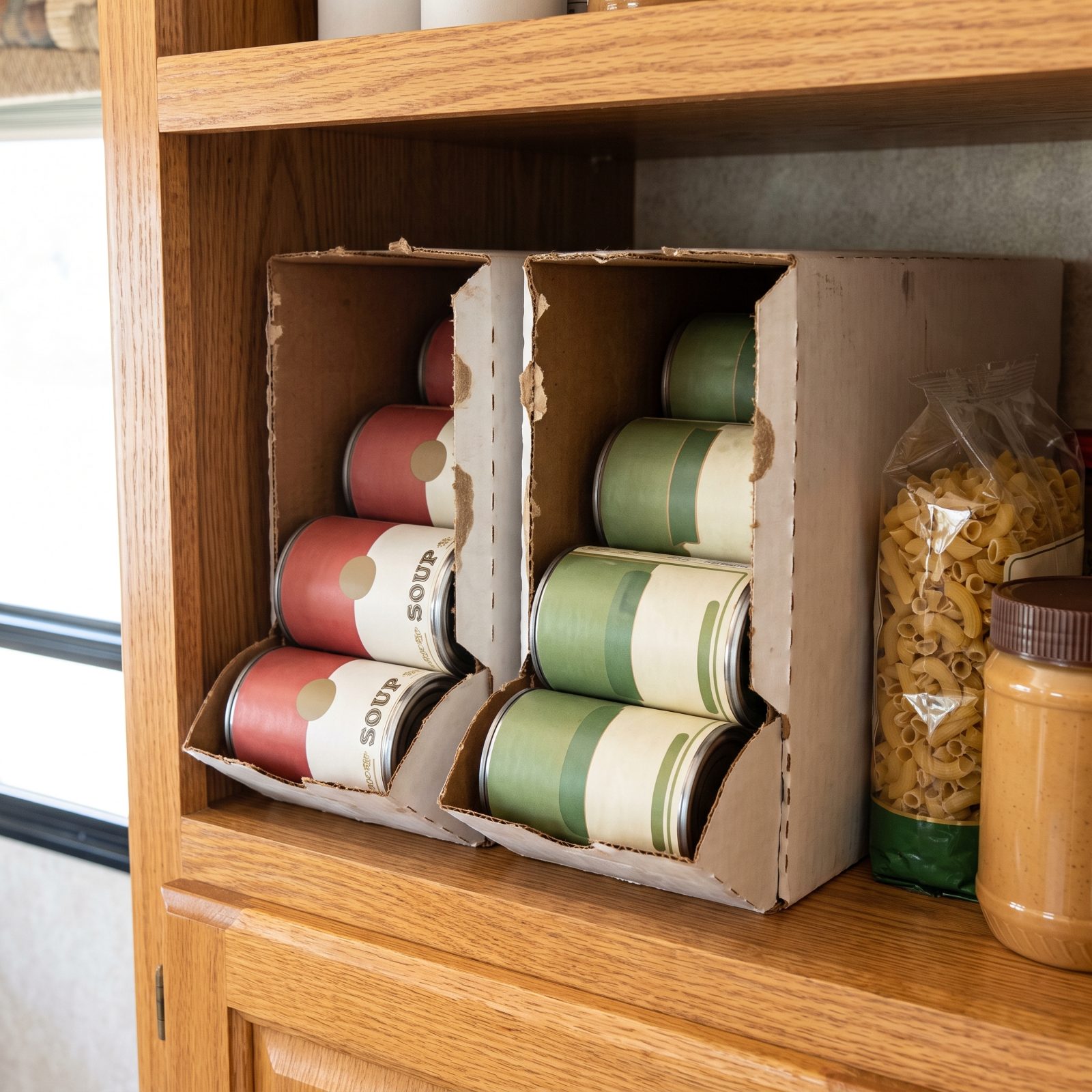 Turn Empty Soda Cartons Into First-In, First-Out Can Dispensers