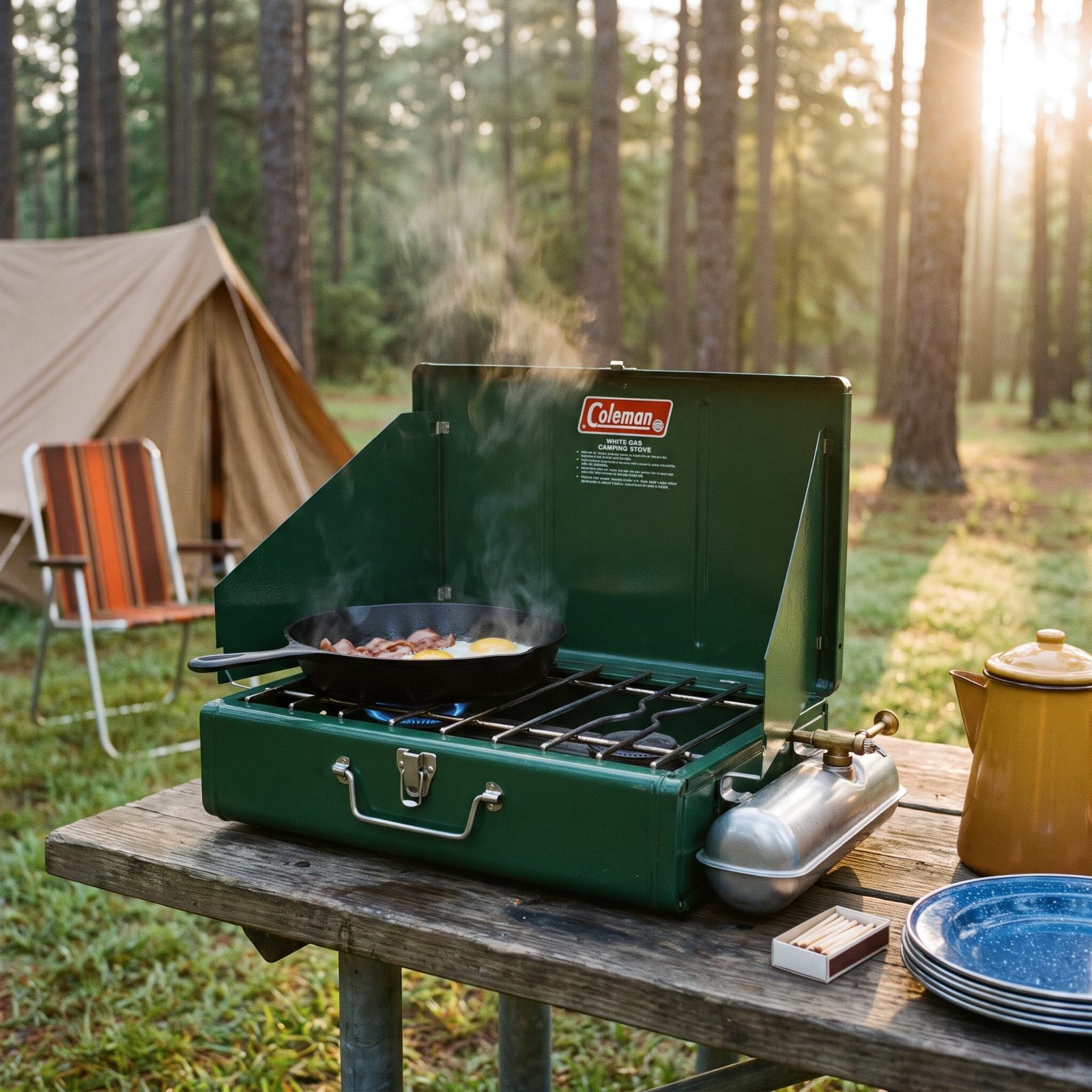 The Two-Burner Coleman White-Gas Stove