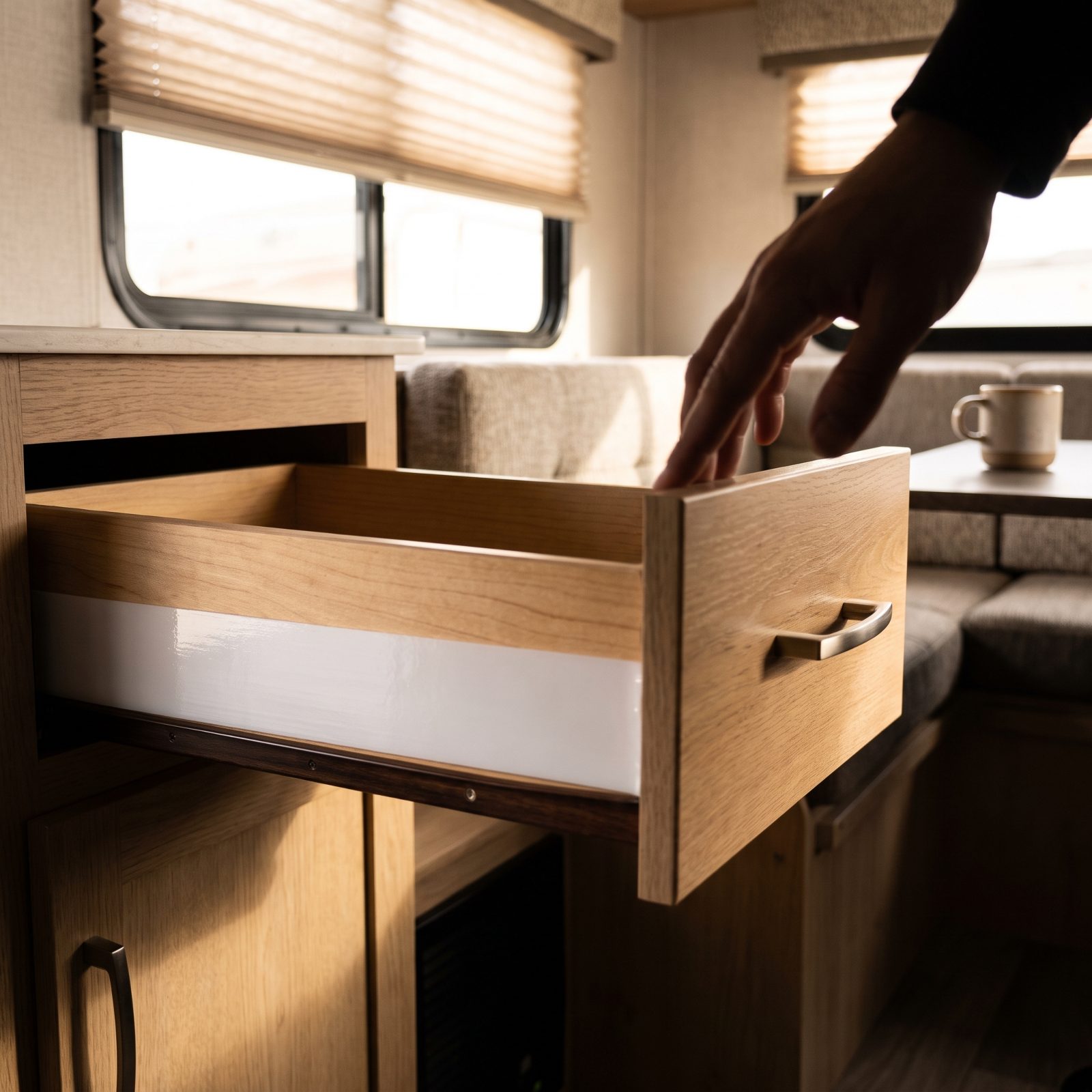 UHMW Slick Tape That Makes Stubborn Dinette Drawers Glide