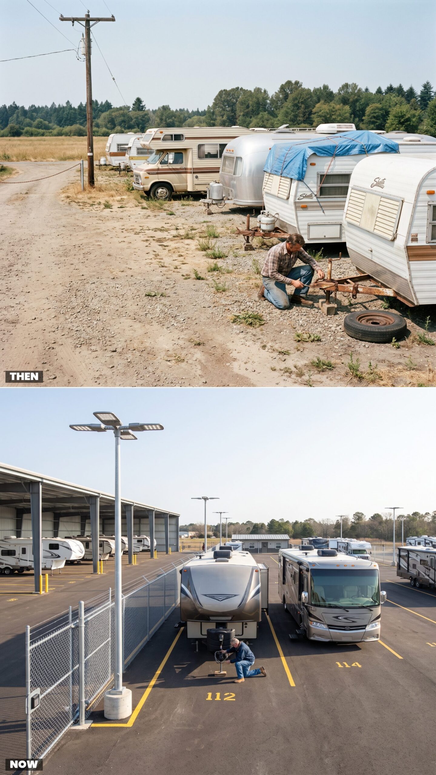 The Unmarked Back-Lot Storage Row vs. Today's Secured RV Storage Facility