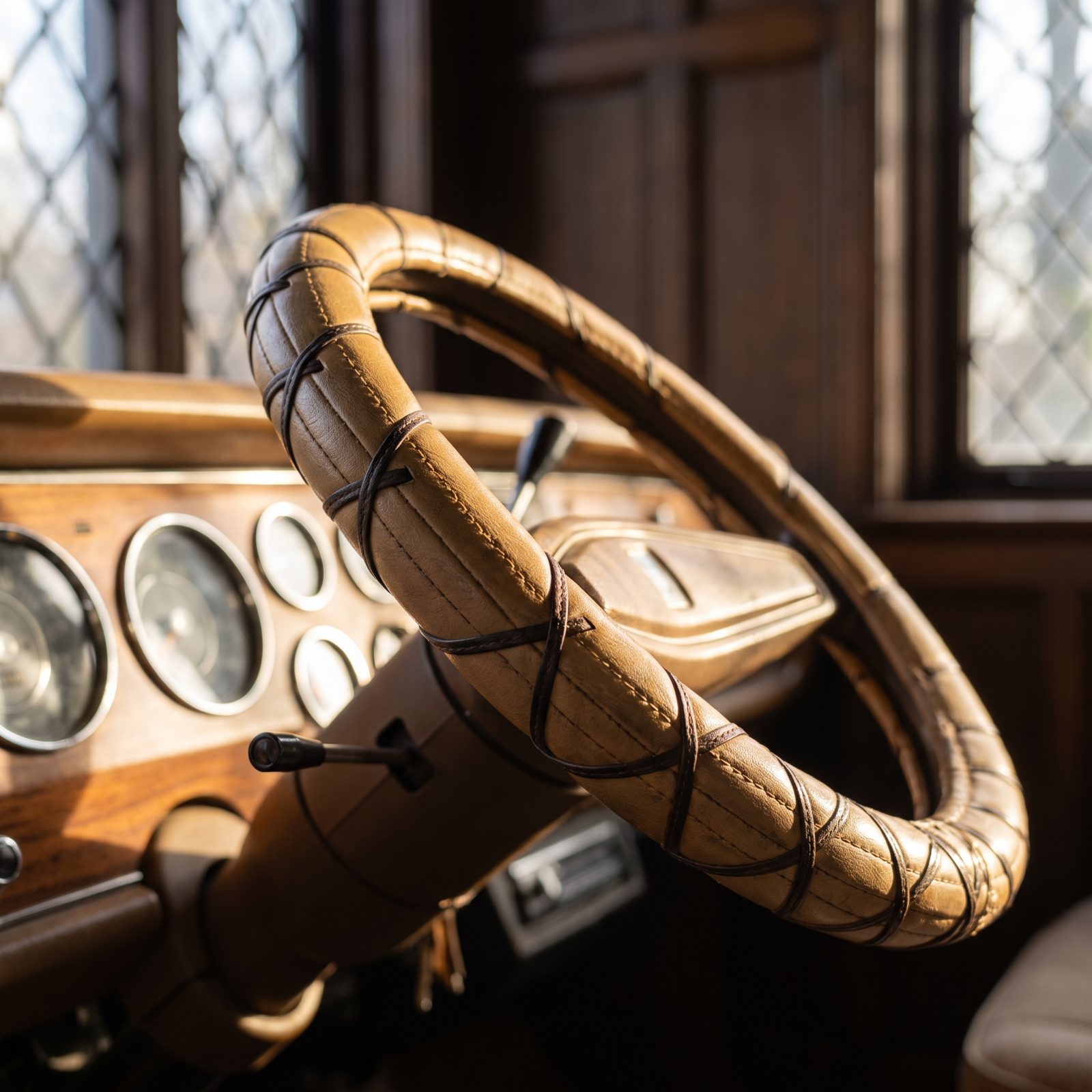Vinyl Lace-Up Steering-Wheel Covers