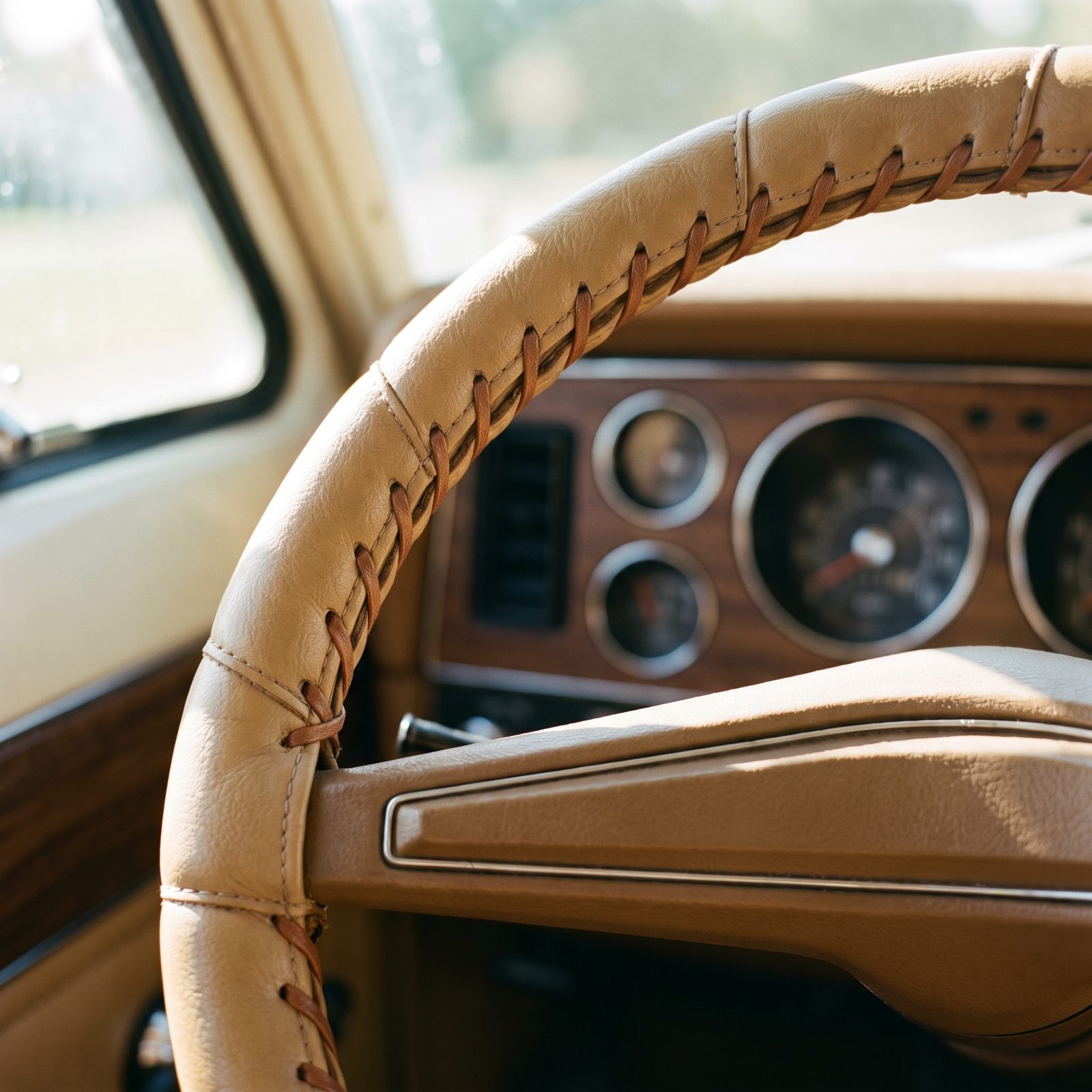 Vinyl Lace-Up Steering-Wheel Covers