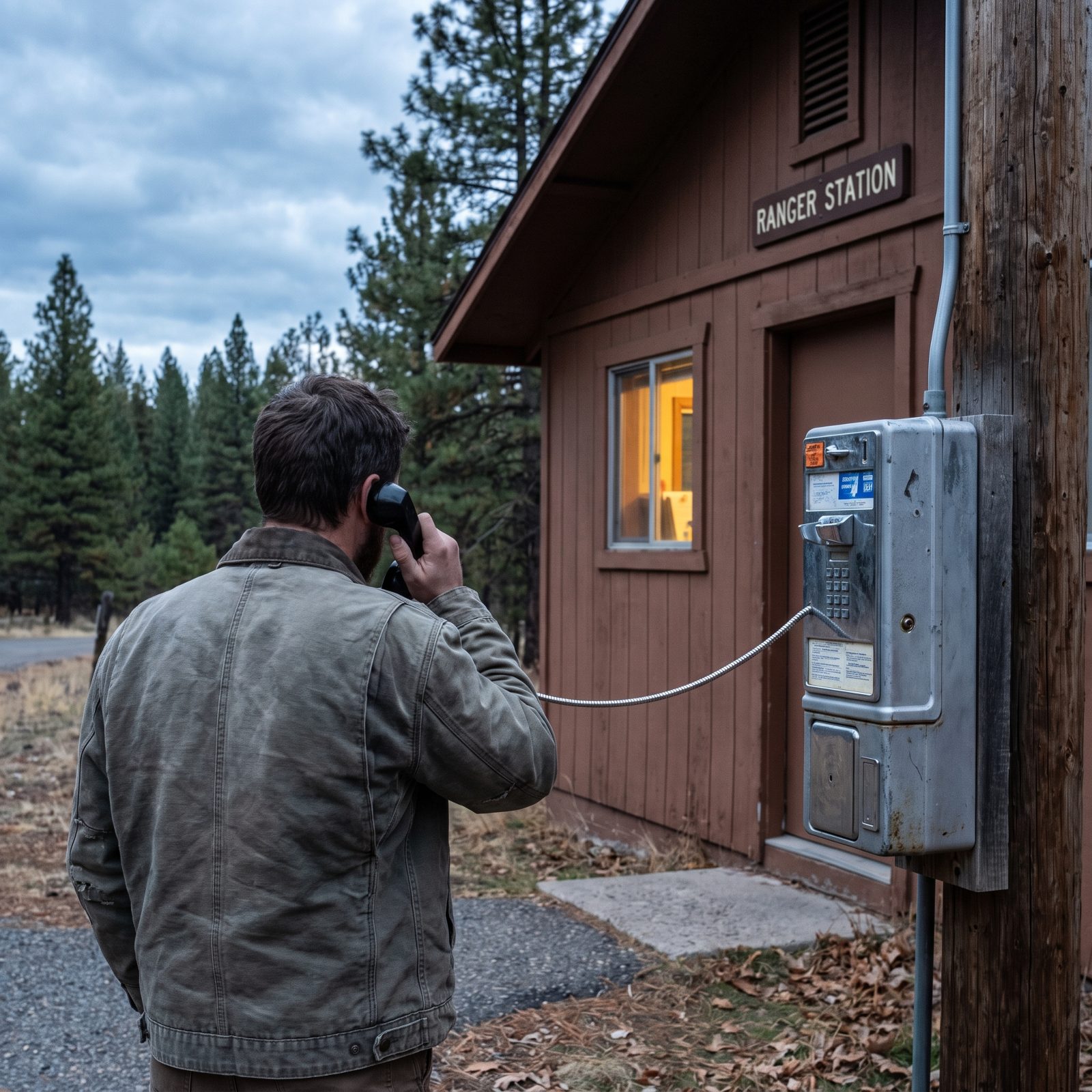 Walking to the Pay Phone Near the Ranger Station