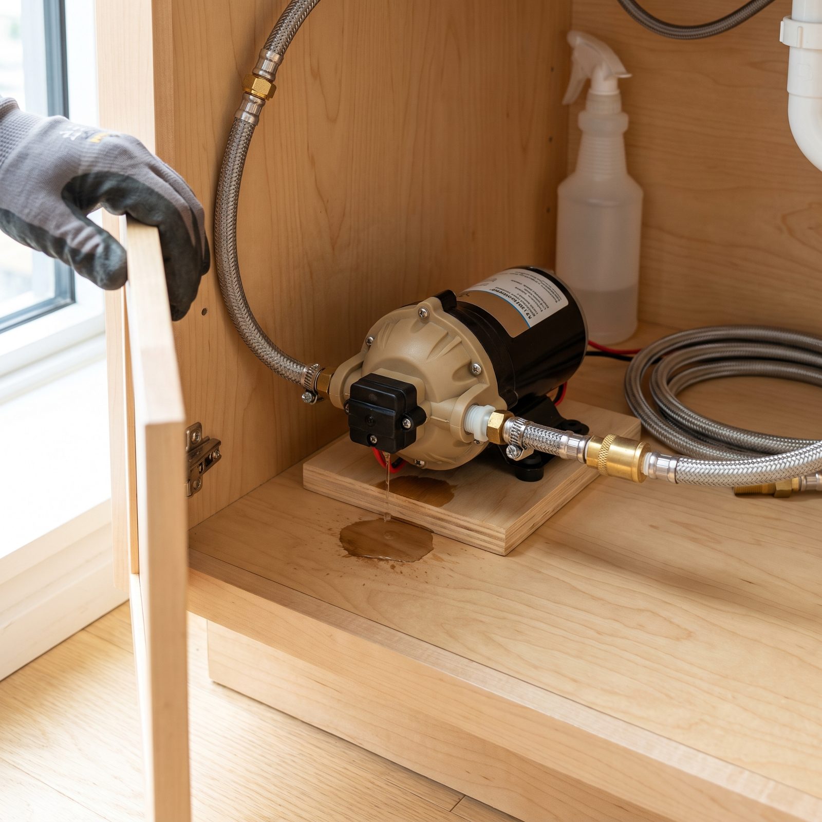 A Water Pump That Cycles With Every Faucet Closed