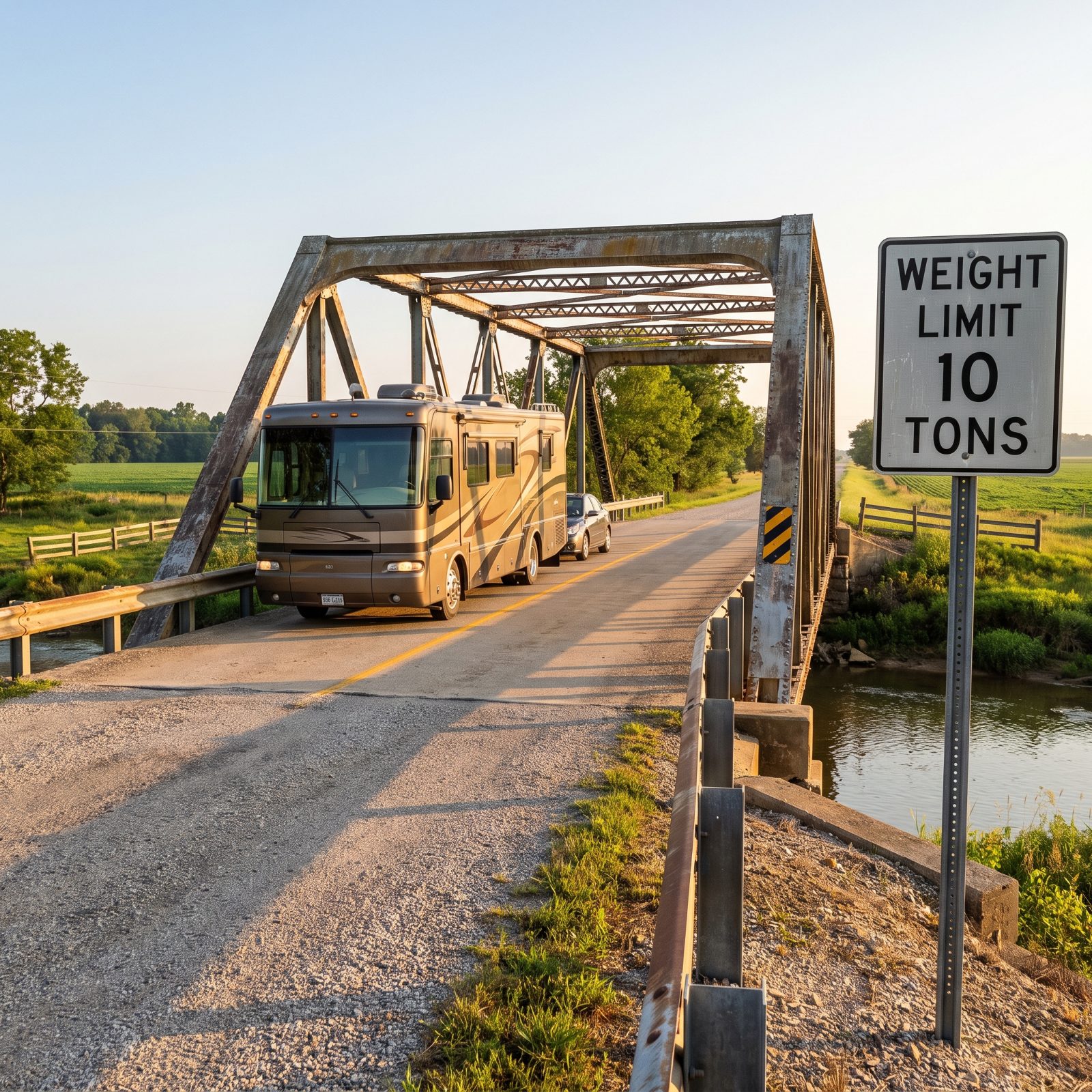 Weight-Restricted Rural Bridges That Look Perfectly Fine