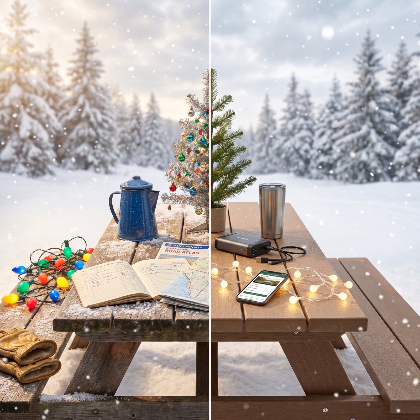 What Christmas at an RV Campground Looked Like in 1978 vs. NOW: 39 Before & Afters