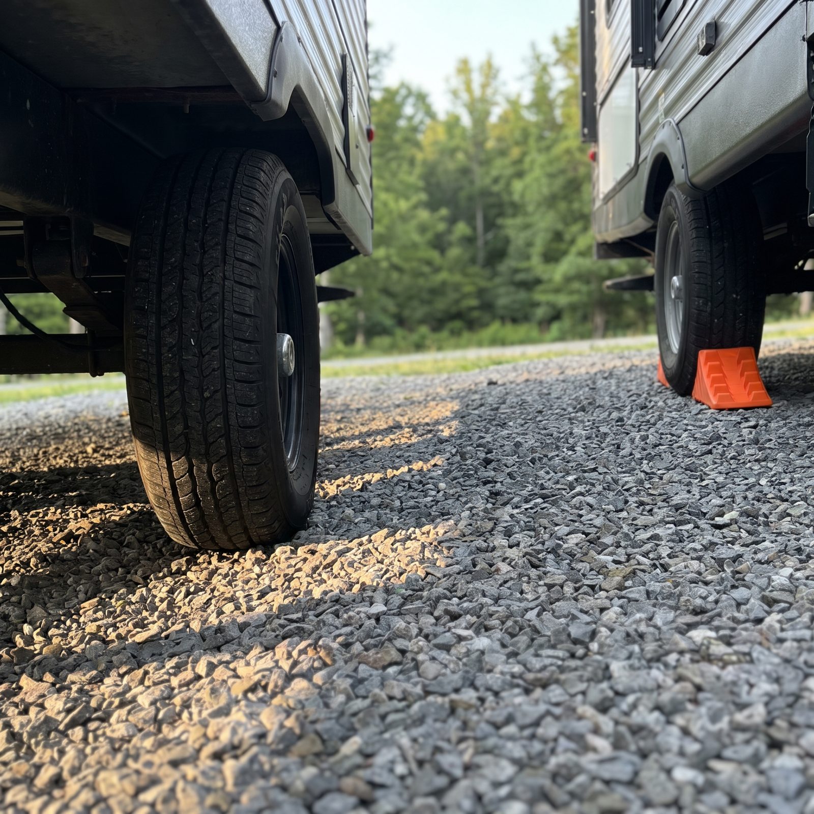 No Wheel Chocks Anywhere In Sight