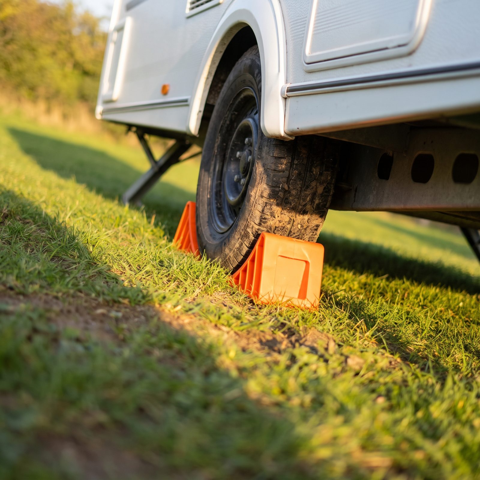 Wheel Chocks That Hold the Rig Where You Put It
