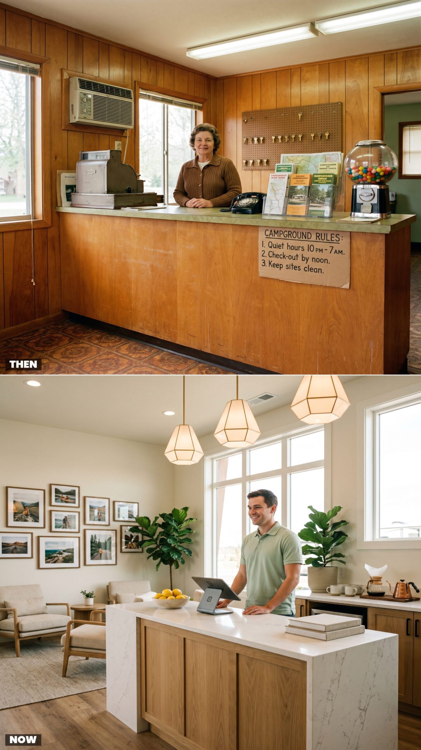 The Wood-Paneled Registration Office vs. the Resort-Style Lobby